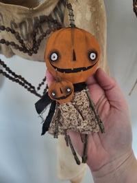 Image 2 of mama & mini pumpkin dolls set