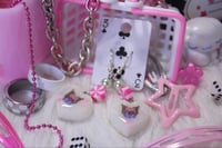 Image 1 of ‘devils food cake’ drop earrings