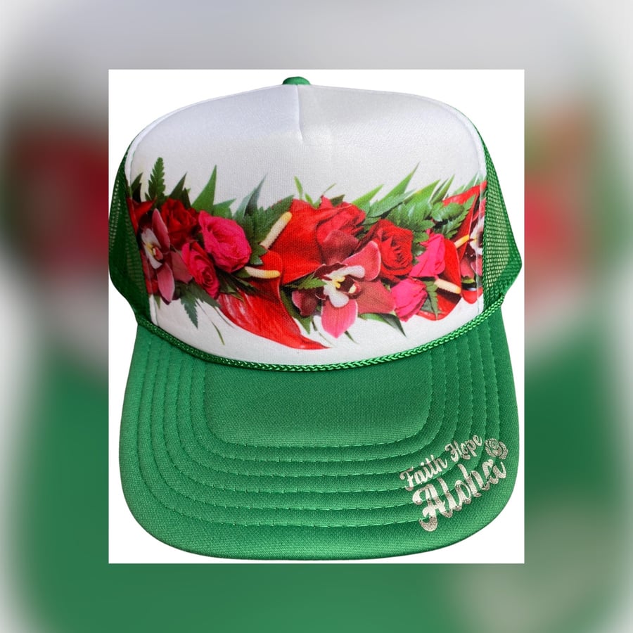 Image of Crown of Splendor Lei Po’o Trucker Hat