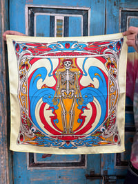 “Light The Song With Sense And Color” pure silk bandanna 