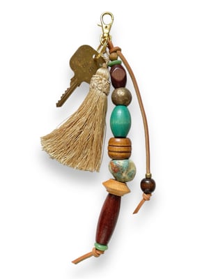Image of BEAD & TASSEL BAG CHARM #3