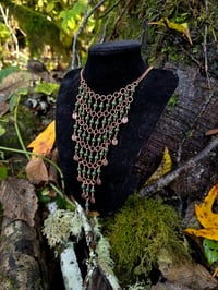 Image 2 of Jade Chainmail-ish Necklace 