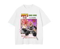 Dragonball graphic print t-shirt ssj pink Goku black