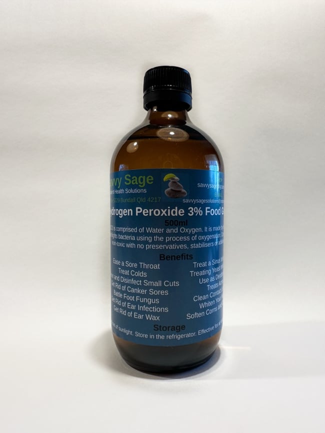 Hydrogen Peroxide 3% Food Grade  500ml