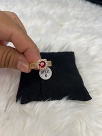 Red Gold Filled Ring sz 8