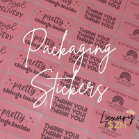 Image 1 of Luxury Packaging Stickers 50pc