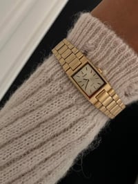 Image 3 of Vintage Pulsar By SEIKO Gold Matte Finish Strap- NEW IN BOX with Tag✨ 