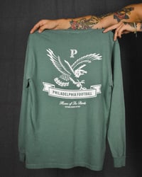 Image 1 of *FINAL STOCK* Letterman Birds Long-Sleeved Shirt (Washed Green)