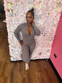 Image 4 of gray jumpsuit 
