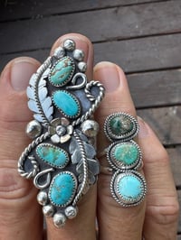 Image 2 of Mixed Mine 3 Stone Ring size 6.5