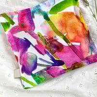 Image 3 of Happy Flowers Lavender Pillow