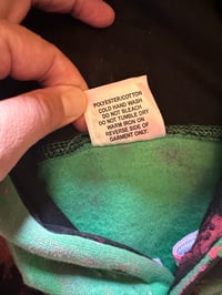 Image 6 of Tie Dye Hoodie in Green with Multiple Colours and Designs (XL)