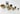 At52 Set of stacking cats - 3 Siamese cats and 1 mouse 