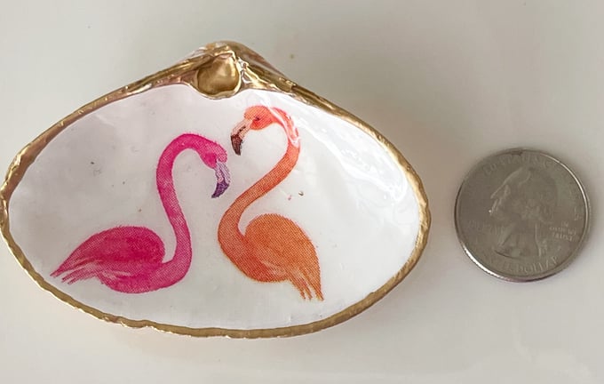Image of Friendly Flamingos - Small Trinket Dish
