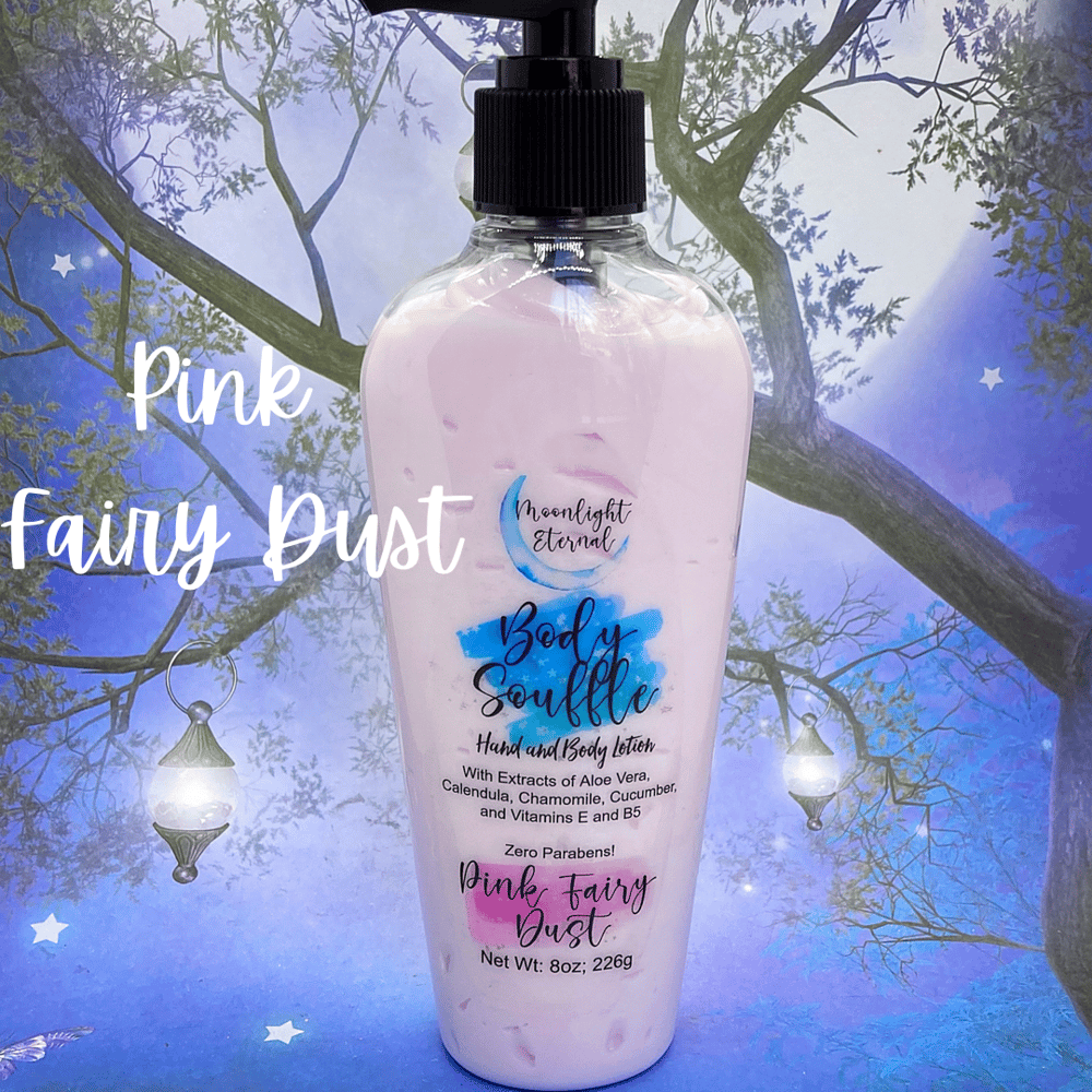 Image of Pink Fairy Dust Body Souffle: Watermelon Coconut