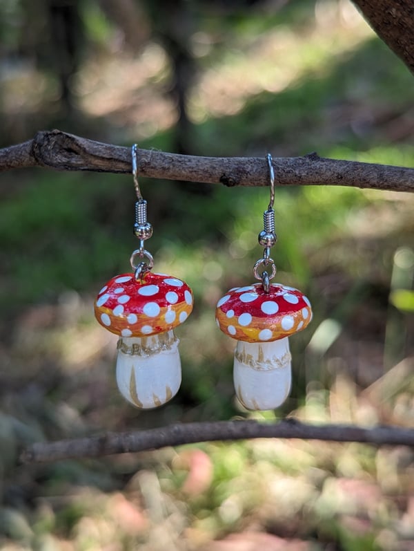 Image of Mushroom Earrings