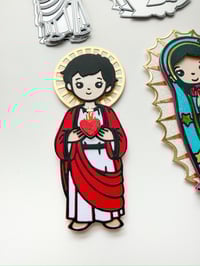 Image 2 of Baby Virgen, St Jude and Sacred Heart Bundle - Communion/ Baptism Collection