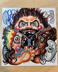 Image 1 of Mick Foley “Mankind” unofficial GPK puzzle sketch card