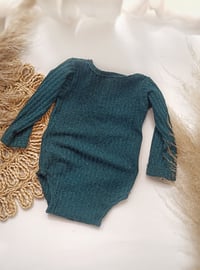 Image 3 of Baby Boys Bodysuit for Photoshoot |Asher | 6-9 months | emerald green