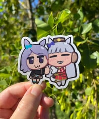 Mcqueen &Gold Ship Uma Sticker