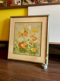 Image 2 of Dreamy Oil Floral on Canvas