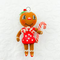 Image 1 of Gingerbread Gal with Candy Cane