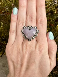 Image 3 of Yttrium Fluorite Heart Ring