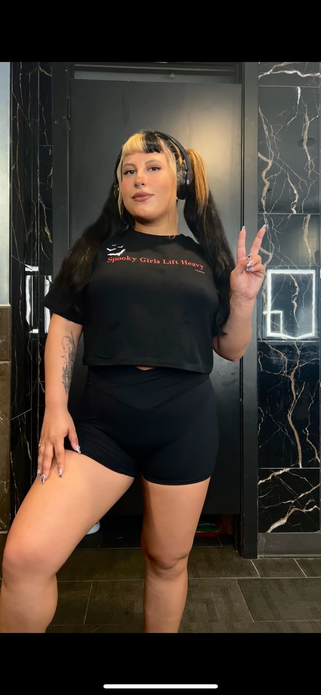 Spooky Girls Lift Heavy Crop Top