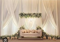 White backdrop dripping ( we also do dripping) As seen in picture, thr