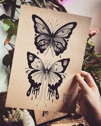 Image 1 of Goth Moth Print