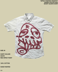 "SPRAY PAINTED GRAFFITI" ODARO COLLECTION SHORT SLEEVE SHIRT