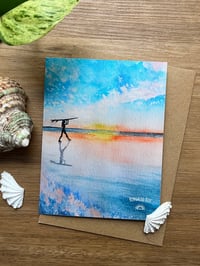 Greeting Card “ Sunset Surf”
