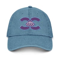 Image 1 of Denim Double C Apex Hat