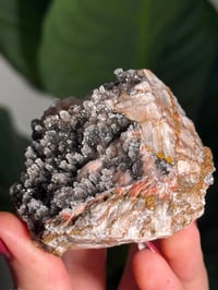 Image 4 of STALACTITE SUGAR DRUZY CHALCEDONY X MANGANESE -MOROCCO- R