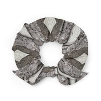 Image 1 of Gazania Tufts Hair Scrunchie - Silver