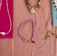 Purple crystal bracelet 