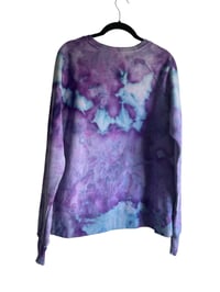 Image 11 of L Ladies/Junior's Sweatsuit Set in Purple Haze Ice Dye