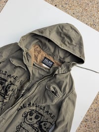 Image 3 of MILITARY HUGGING LOGO TRENCH COAT (XL)