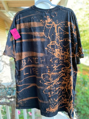 Image of 3XL Godzilla Be Gay Do Crime Bleach Dye Shirt 1