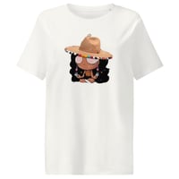 Image 9 of Logo Women’s organic ribbed neck t-shirt