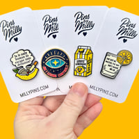 Image 2 of Louis’ Lemonade “Am I Losing Control?” Enamel Pin