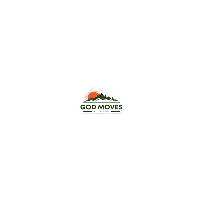 Image of God Moves Mountains Stickers