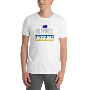 Image of Australia supports Ukraine Unisex T-Shirt