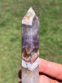 Image 4 of Large Lace Agate with Amethyst Generator #2555