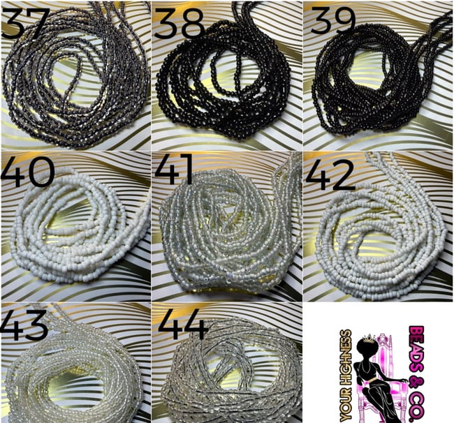 Solid Color Waistbeads 