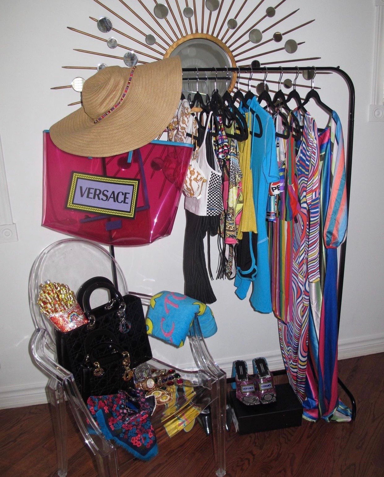 Image of VERSACE VINYL SOFT PVC TOTE BAG 