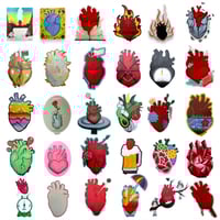 Heart stickers