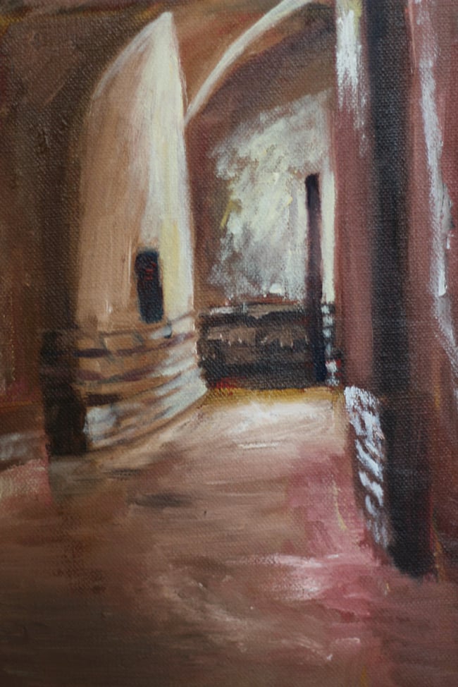 GOLDEN YAZD — Original Oil Painting