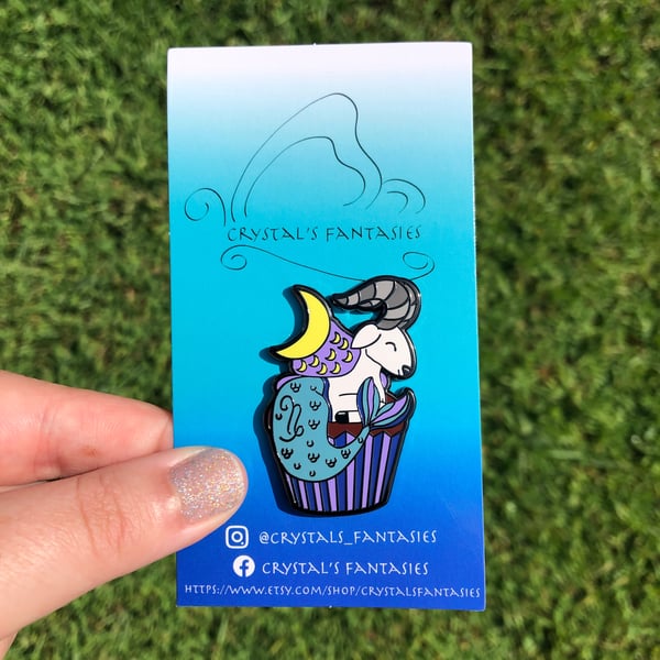Image of Capricorn Cupcake Pin