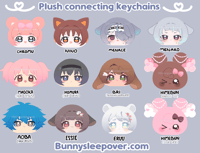 Image 2 of Vtuber and Yuri/yaoi plushie keychains